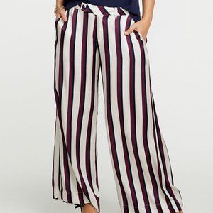 NWT Chaser Silky Stripes Wide Leg Trouser Small